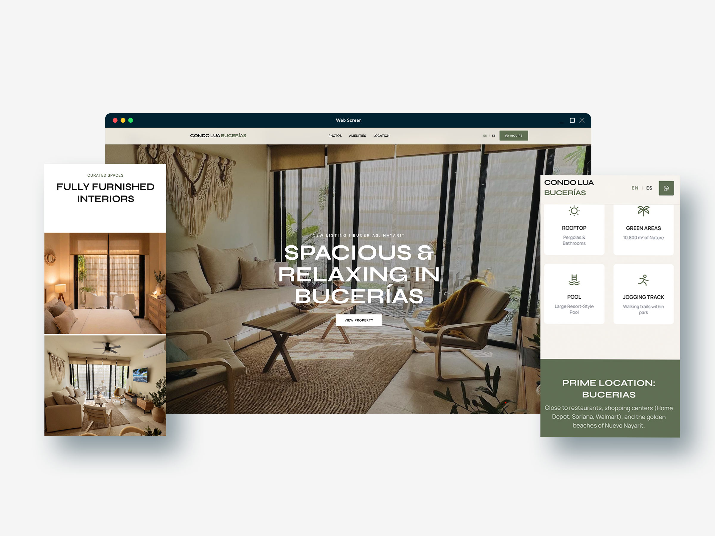 Diseño web y UX para proyecto inmobiliario en Bucerías