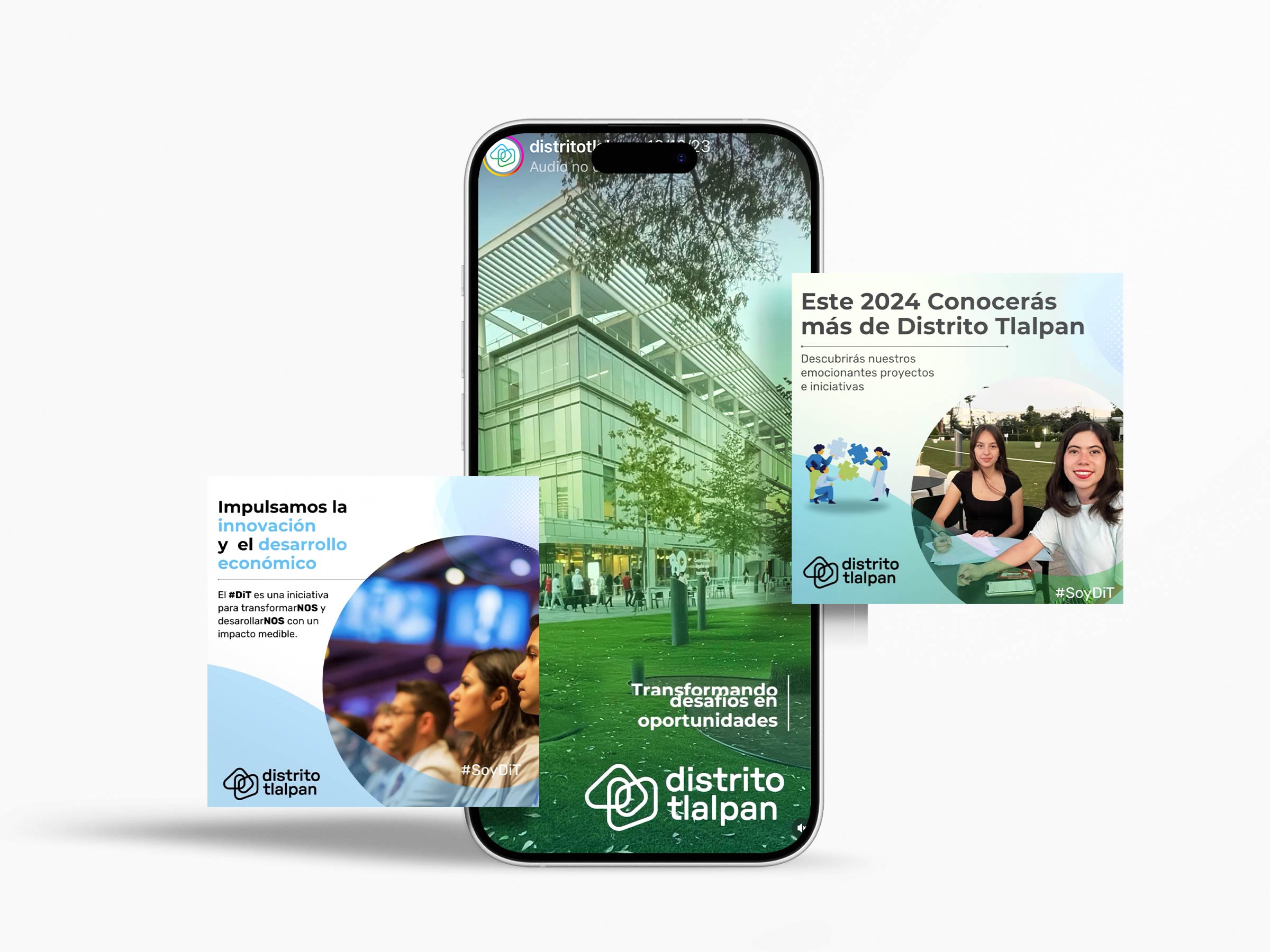 Estrategia de contenidos y dirección de arte para plataforma colaborativa Distrito de Innovación