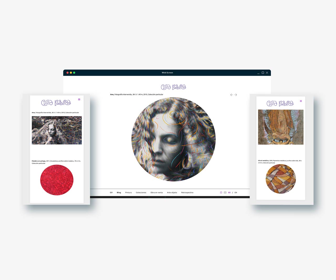Diseño Web catálogo de arte